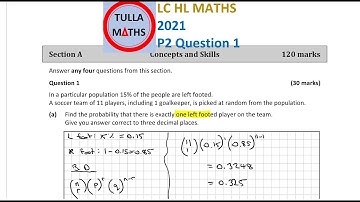 Leaving Cert Maths 2021 Paper 2 Question 1 Higher Level (Solution)