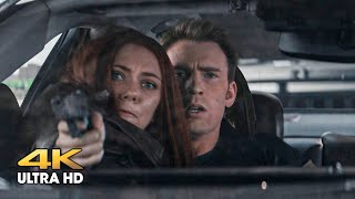 The Winter Soldier intercepts Captain America and his friends on the highway screenshot 1