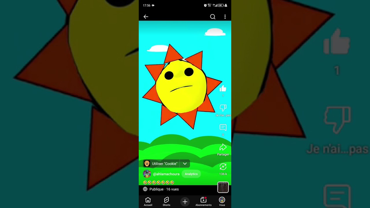 شاهدت بعد فيديوهات شورت من قناتي