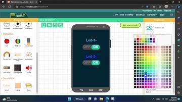 how to use remotexy to control Arduino with Bluetooth