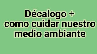 como cuidar nuesto medio ambiante كيف نحمي محيطنا