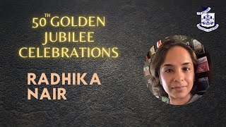 50th Golden Jubilee Celebration | Radhika Nair | JMC | UoM