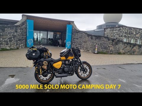 Solo moto camping 5000 Mile Nordkapp trip. Day 7.
