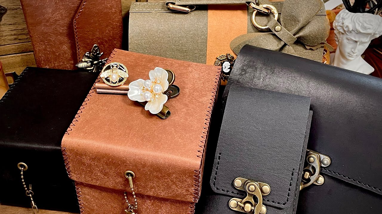 Haul & Organize ASMR｜新しいポーチの紹介とコラージュ素材の収納