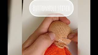 Sam trick’r treat: how to work buttonhole stitch.
