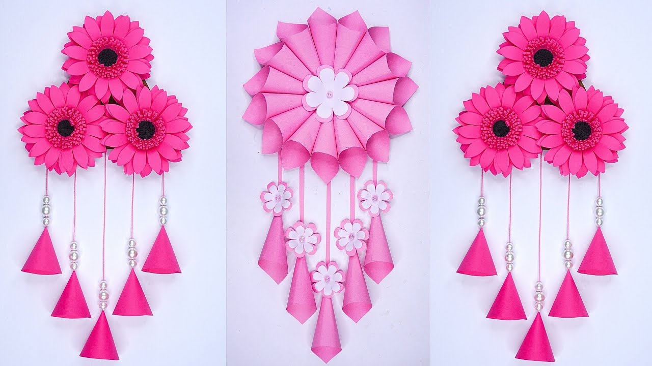Wall Hanging Craft Ideas DIY Wall Decoration Flower Wall Hanging
