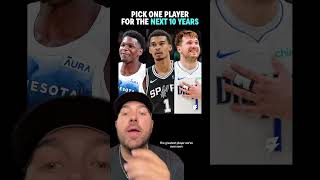 🏀 Would you rather have Anthony Edwards, Victor Wembanyama, or Luka Doncic? #shorts #nba #wemby