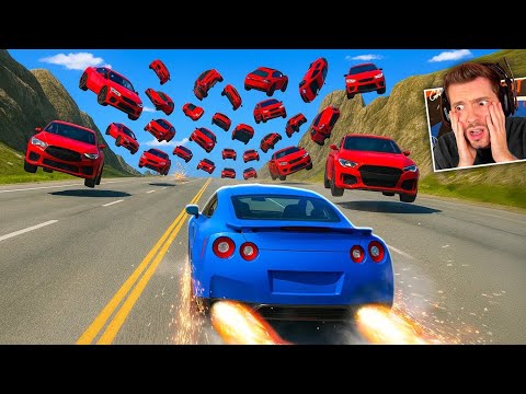 CARRO vs 699km/h de TRÂNSITO no BeamNG Drive