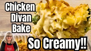 Creamy Chicken Divan Noodle Bake | Easy Make-Ahead Comfort Food