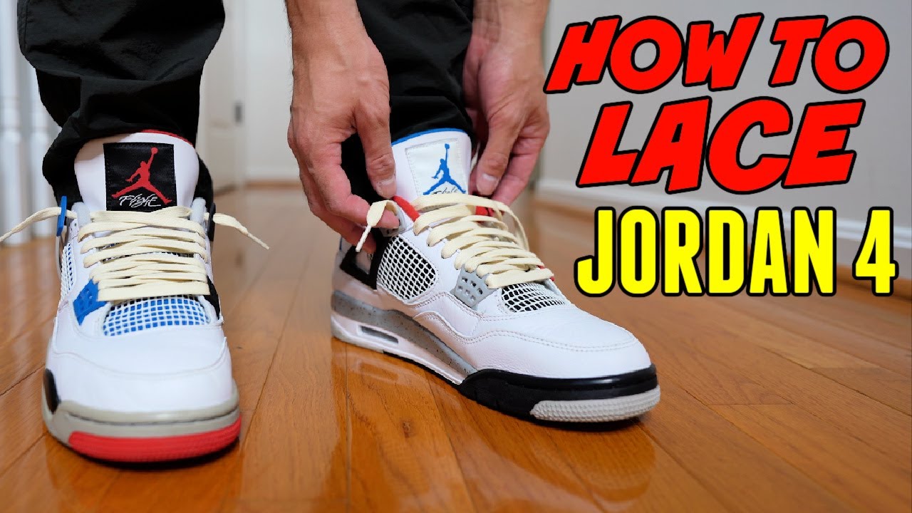 how to lace the jordan 4