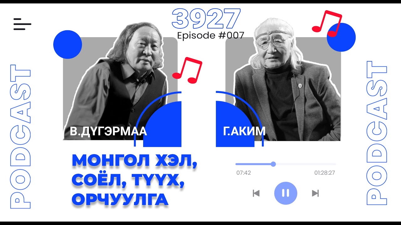 3927Подкаст #07 МУСГЗ, сэтгүүлч, орчуулагч Г.Аким