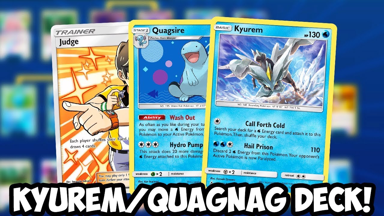 I Can’t Get Enough Of Quagsire! Kyurem/QuagNag Deck! Paralysis Every Turn! Unbroken Bonds PTCGO
