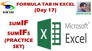 Excel By Deepak Gupta Day- 17|| SUMIF|| SUMIFS|| SUM||