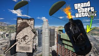 PARACADUTARE CARRI ARMATI E ROKET VOLTIC AD ALTA QUOTA SU GTA - GTA 5 MOD ITA