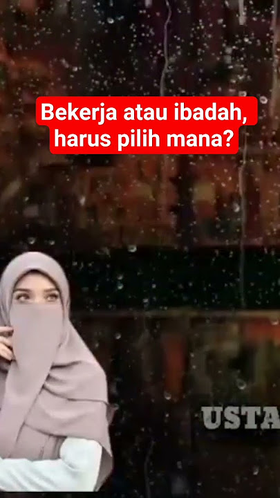 ustadzah Halimah Alaydrus - bekerja atau ibadah #ustadzahhalimahalaydrus #masukberanda