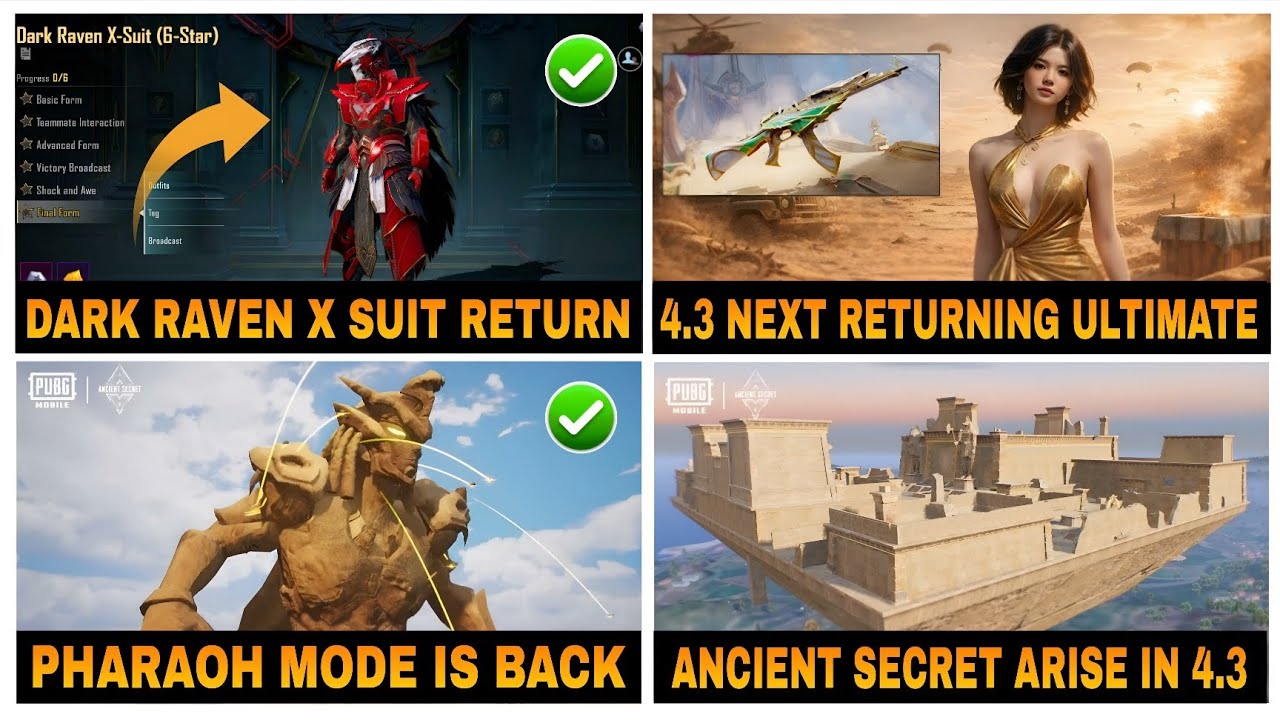 FINALLY 😍 DARK RAVEN X SUIT RETURN 😱🔥 | NEW ULTIMATE LEAKS | NEXT RETURNING ULTIMATE  | BGMI LEAKS |