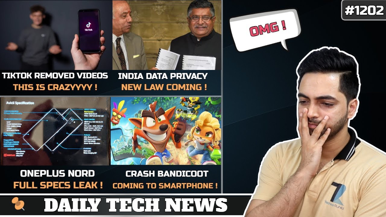 Tiktok Removed Videos,India Privacy Data Law Coming,Oneplus Nord Full Specs,LG K31,Realme 120W #1202