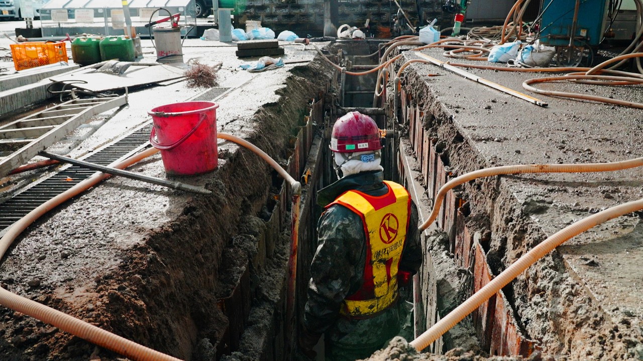 生活を支える男たち 下水管 マンホール #建設業 #土木