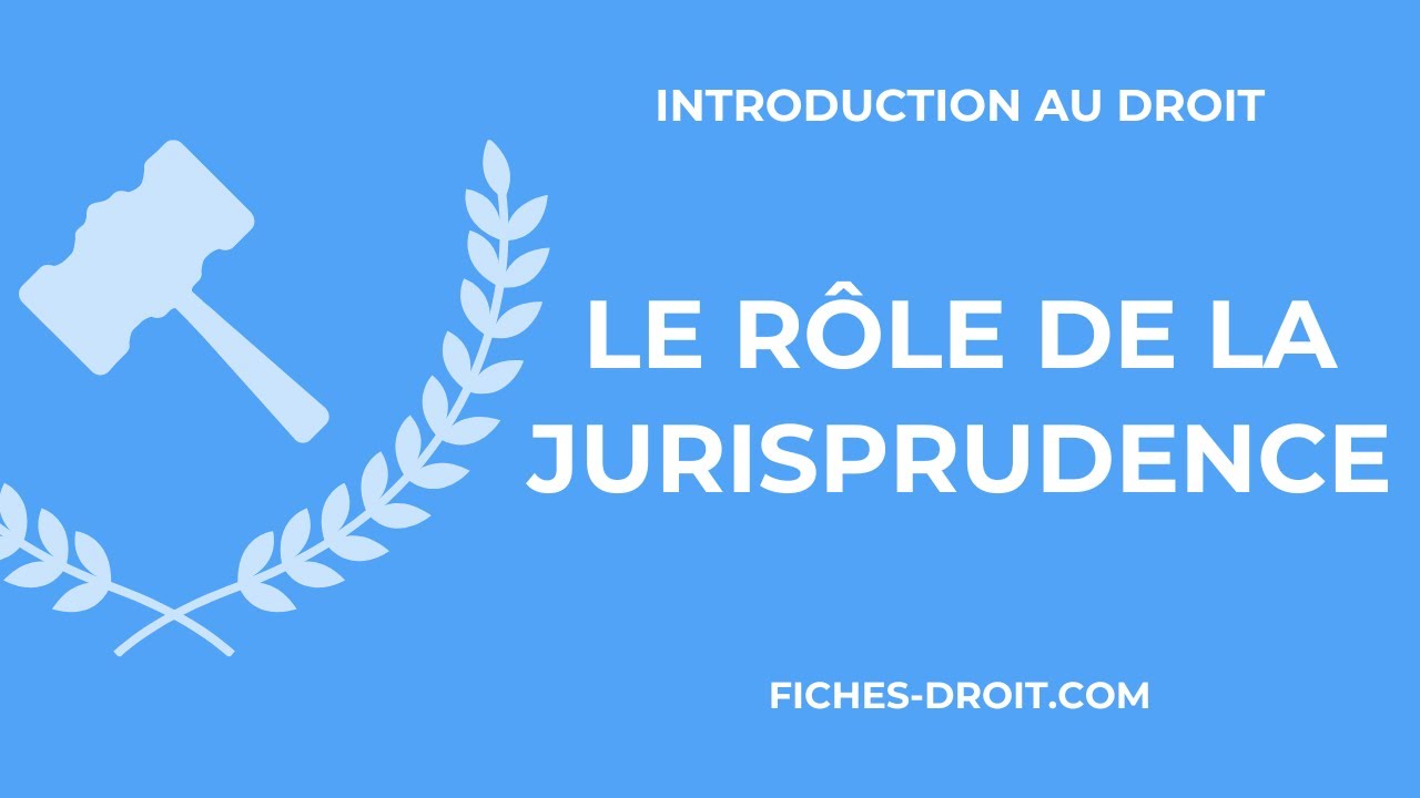 Le rôle de la jurisprudence