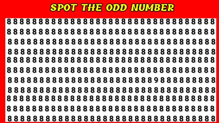 HOW GOOD ARE YOUR EYES#16|FIND THE ODD NUMBER AND LETTER |BRAIN PUZZLE |#spotthedifferencegame#spot