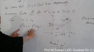 Definition of Monotonically Increasing and Monotonically Decreasing Functions