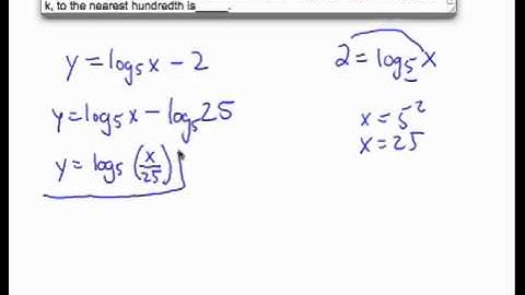 Math30: Transformation of Logarithms and determining an unknown variable.