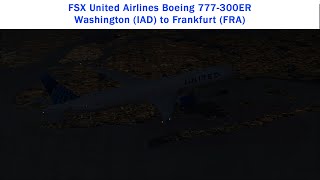 FSX United Airlines Boeing 777-300ER Washington (IAD) to Frankfurt (FRA) screenshot 5