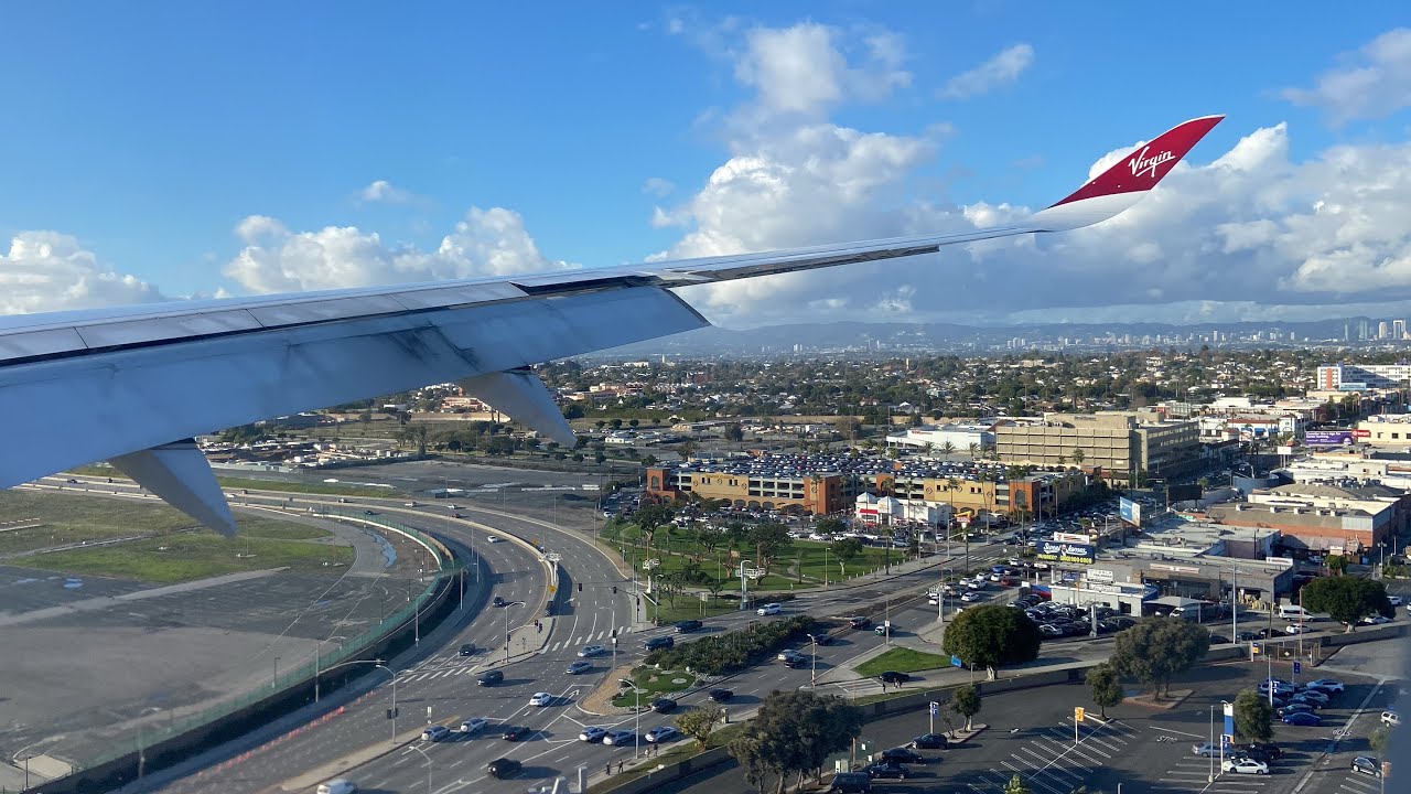 Virgin Atlantic Airbus A350-1000 Landing in Los Angeles (LAX)