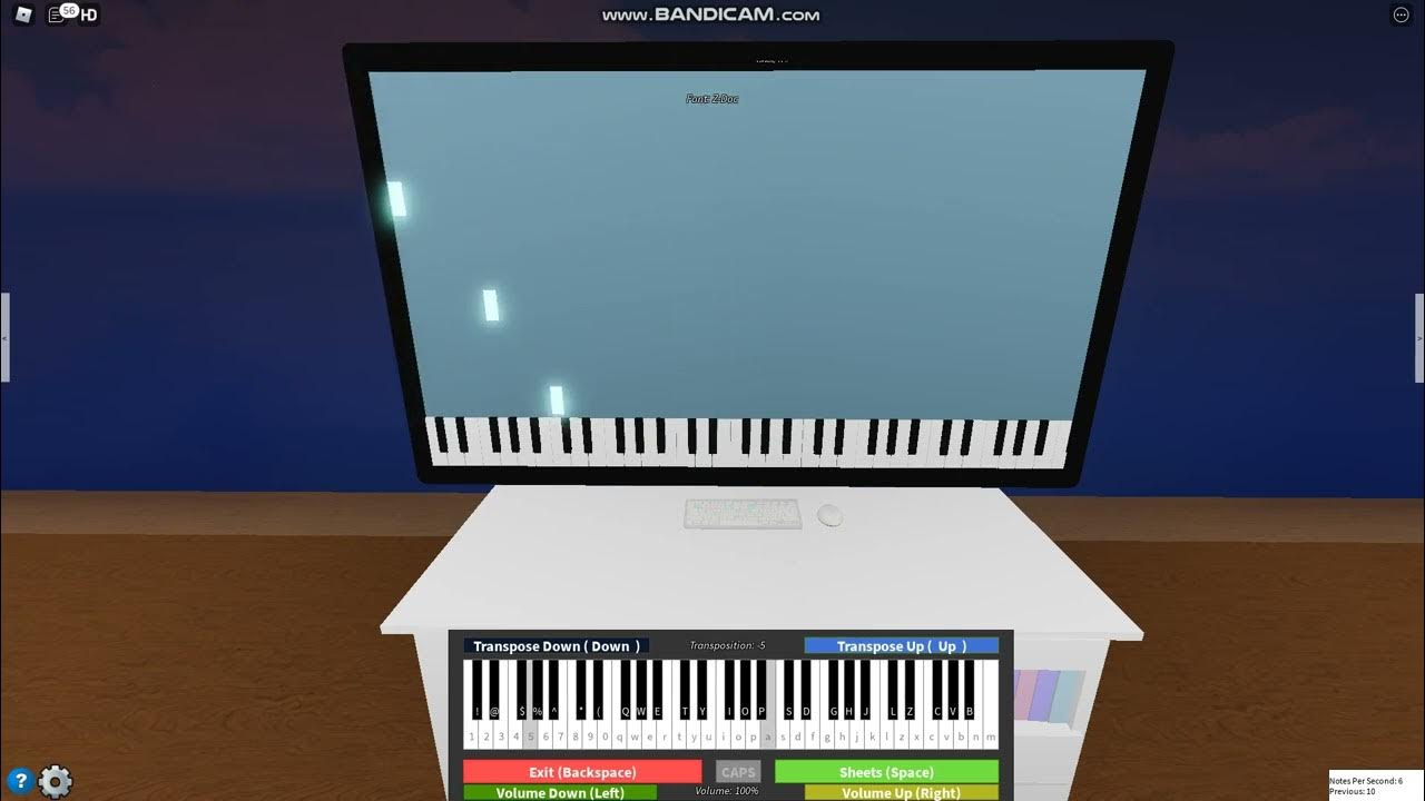 Rush roblox piano