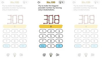 Brain Out Level 100-Try to make the biggest possible number by moving only 2 matchsticks solution