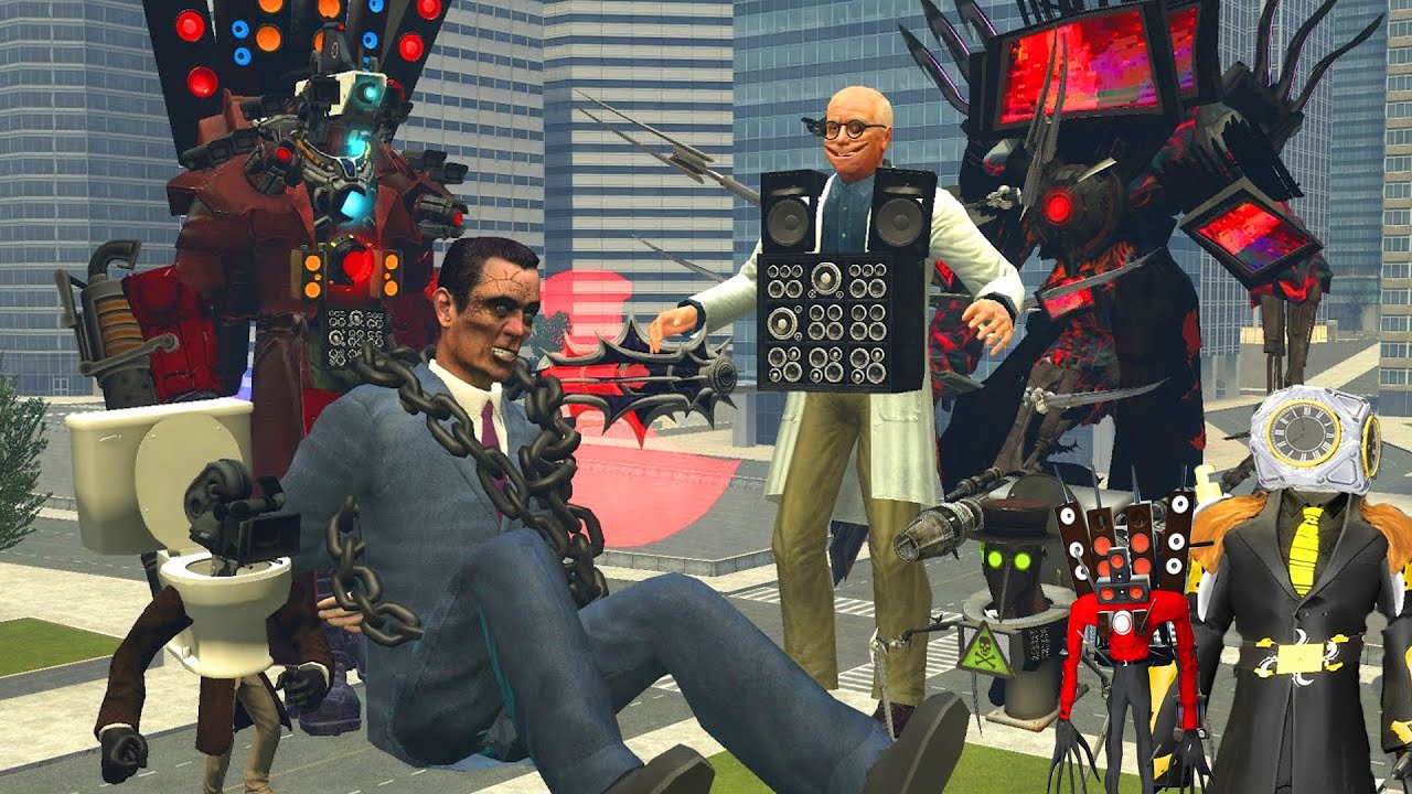 MULTIVERSE GMAN NEEDS HELP! SCIENTIST VS CAMERA SPEAKER HYBRID AND OTHER BOSSES NEW In Garry`s Mod