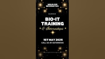 Summer Training 2025#internships #biotech #bioinformatics