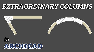 How to create different formed columns in Archicad Tutorial
