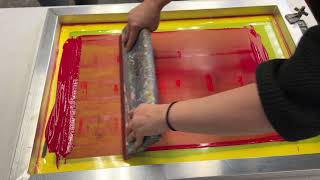 This video will explain how to flood and pull ink through a screen