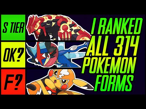 I Ranked All 314 Pokemon Forms | Mr1upz