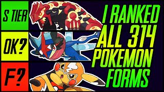 I Ranked All 314 Pokemon Forms | Mr1upz