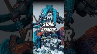 Stone armour without the airbrush - coming soon #painting #miniature #warhammer #40k #art