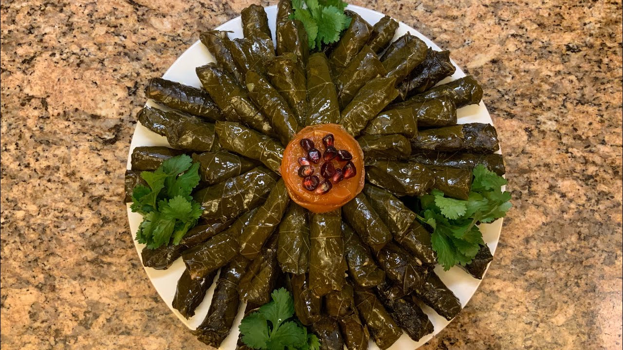 Vegetarian Lebanese Warak Enab (Stuffed Grape Leaves) Cook With Jiana