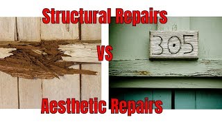 Structural vs Aesthetic Repairs: 🏚️Whats the Difference?