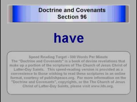 LDS D&C 96 - Doctrine and Covenants Section 96 - w...