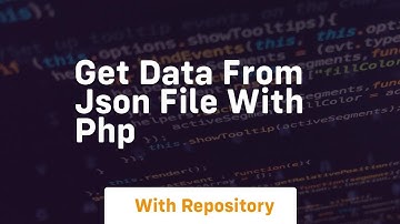 get data from json file with php