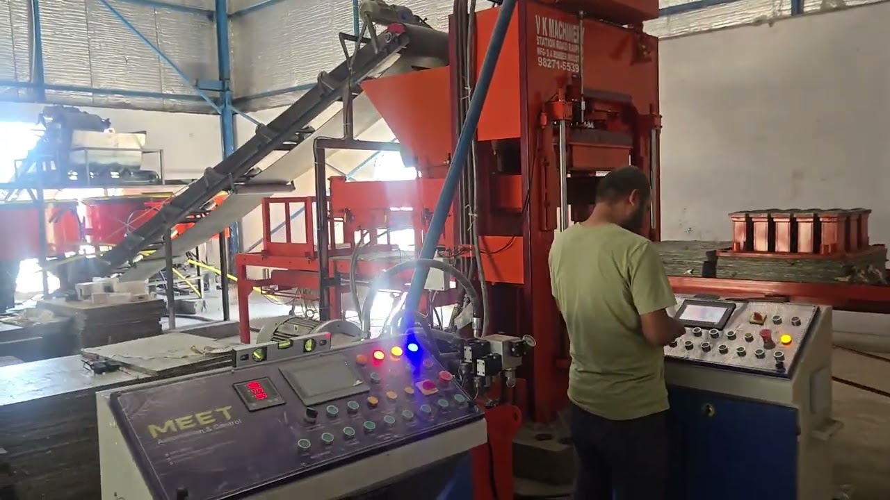 AUTOMATIC FLY ASH BRICK MAKING MACHINE,(15 KVT) IN RAIPUR#HEAVY BRICK MACHINE IN RAIPUR CHATTISGARH