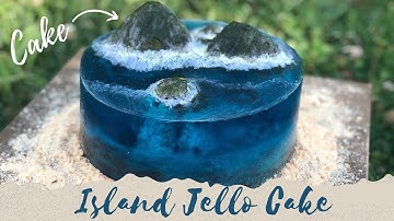 ISLAND JELLO CAKE | FLOATING ISLANDS IN GELATIN
