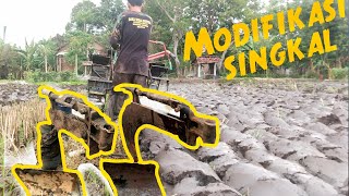 Modifikasi Singkal Traktor Bajak Sawah