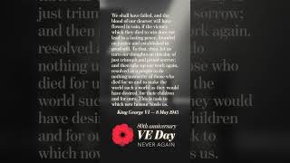 80th anniversary VE Day (never again) #VEDay #VEDay80 #RemembranceDay #WW2