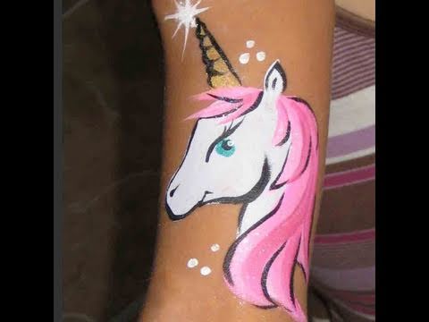 Unicorn face paint