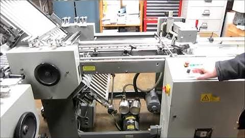 Baum 2020 Pile Feed Paper Folder w 8 Page 2nd Folding Station