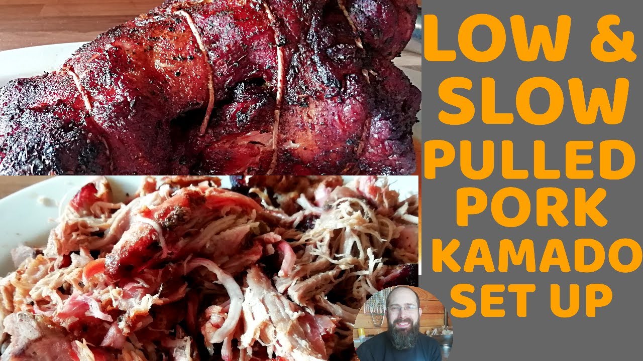 LOW AND SLOW PULLED PORK ALDI KAMADO SET UP YouTube