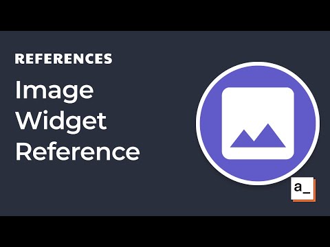 How to use the Image Widget