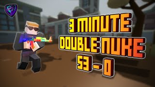 Krunker - AK 3 minute DOUBLE Nuke! (53 Killstreak!)